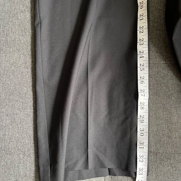 𝅺st John Caviar black wide leg wool pants size 10 - Picture 11 of 12